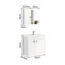 Ver imagem 4 de Conjunto para Banheiro Munique Ii Branco com Espelheira e Gabinete para Banheiro Moderno