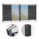 Ver imagem 2 de Veneziana Elite 6 Folhas Moveis 120 x 240 Vidro Reflex Mix Preto Brimak