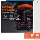 Ver imagem 5 de Banqueta Banquinho para Mecânico Assento Giratório 100Kg com Rodas - Starfer