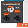 Banqueta Banquinho para Mecânico Assento Giratório 100Kg com Rodas - Starfer - 3