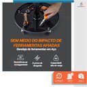 Ver imagem 4 de Banqueta Banquinho para Mecânico Assento Giratório 100Kg com Rodas - Starfer