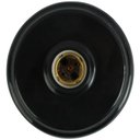 Ver imagem 3 de Plafon de Plástico Foxlux com Soquete e-27 Preto Kit 2 Unidades
