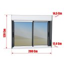 Ver imagem 6 de Janela Elite 2 Folhas Moveis com Persiana Integrada 120 X 200 Vidro Reflex