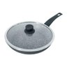 Frigideira a Indução com Tampa Antiaderente Granito Preta 28cm - 3