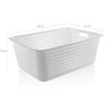 6 Caixas Organizadoras Maxi Grande Organize Cesto Plástico 40l Branco - 2