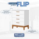 Ver imagem 6 de Quarto de Bebê Flip com Cômoda Gaveteiro Branco Acetinado com Colchão Ortobom – Reller