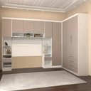 Ver imagem 1 de Guarda Roupa Casal Modulado Cp09 Taiga Branco/cinnamon L01 - Mpozenato
