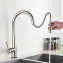 Ver imagem 4 de Torneira Gourmet Monocomando para Cozinha Bancada Pia Aço Cromado Bica Alta Bico Extensível Flexivel