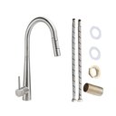 Ver imagem 5 de Torneira Gourmet Monocomando para Cozinha Bancada Pia Aço Cromado Bica Alta Bico Extensível Flexivel