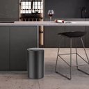 Ver imagem 3 de Lixeira Automática Redonda 50l com Sensor - Prática e Moderna Cor:preta