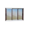 Janela Elite 3 Folhas Moveis Sequenciais 100 X 150 Vidro Reflex - 3