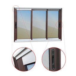 Janela Elite 3 Folhas Moveis Sequenciais 100 X 150 Vidro Reflex - 2