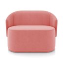 Ver imagem 2 de Sofá 2 Lugares Namoradeira Orgânica para Sala Malu Suede M11 - D'Rossi Cor Rose
