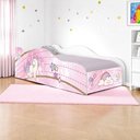 Ver imagem 1 de Cama Carro Solteiro Joy Unicónio Rosa Solteiro com Colchão
