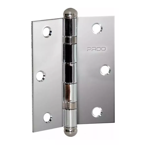 Dobradiça Pado Rolamento Aço Cromado Sm 3025 R Acr C/ 3 Pçs