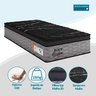 Colchão Solteiro Marfim Black 88x188x31 com Pillow Espuma D28 Alto Toraflex - Cinza/preto - 5