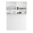 Ver imagem 4 de Ponte Modulada Cabeceira Aérea Casal 4 Portas 150cm 100% MDF Clean Altezza