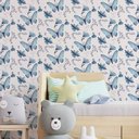 Ver imagem 2 de Papel de Parede - Diversos - Mod 118 Borboletas Azuis-60x300cm