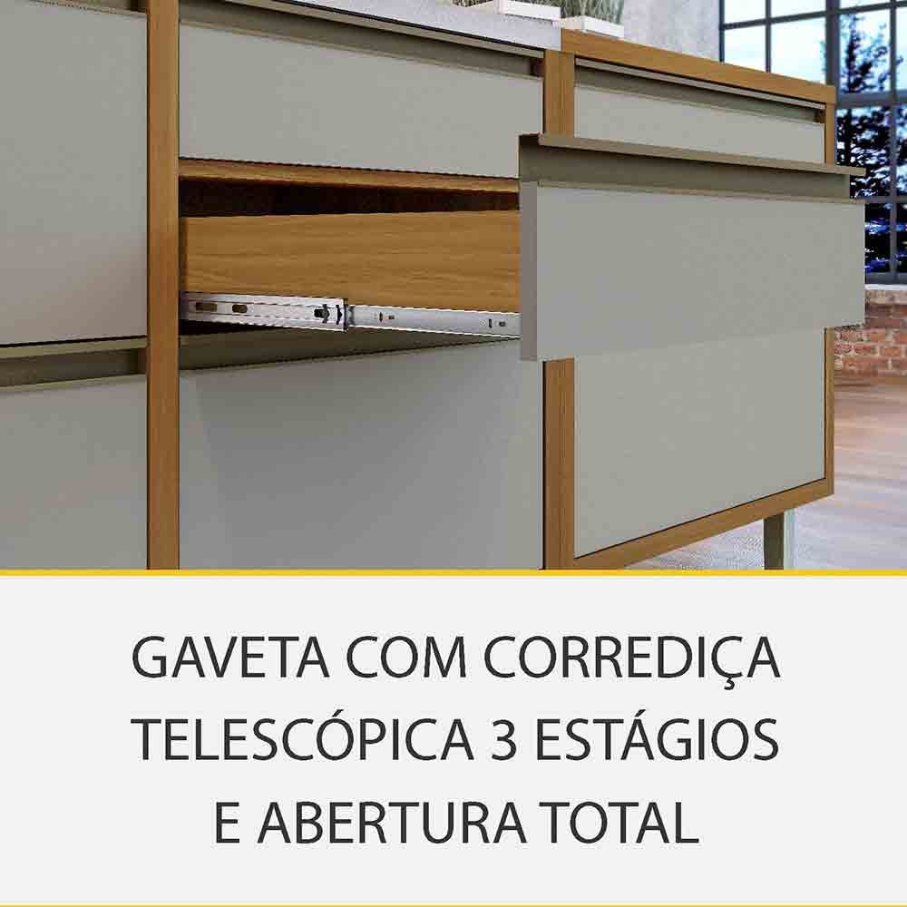 Cozinha 06 Pçs Ripado Nesher Baronesa Gourmet 100% Mdf - 2