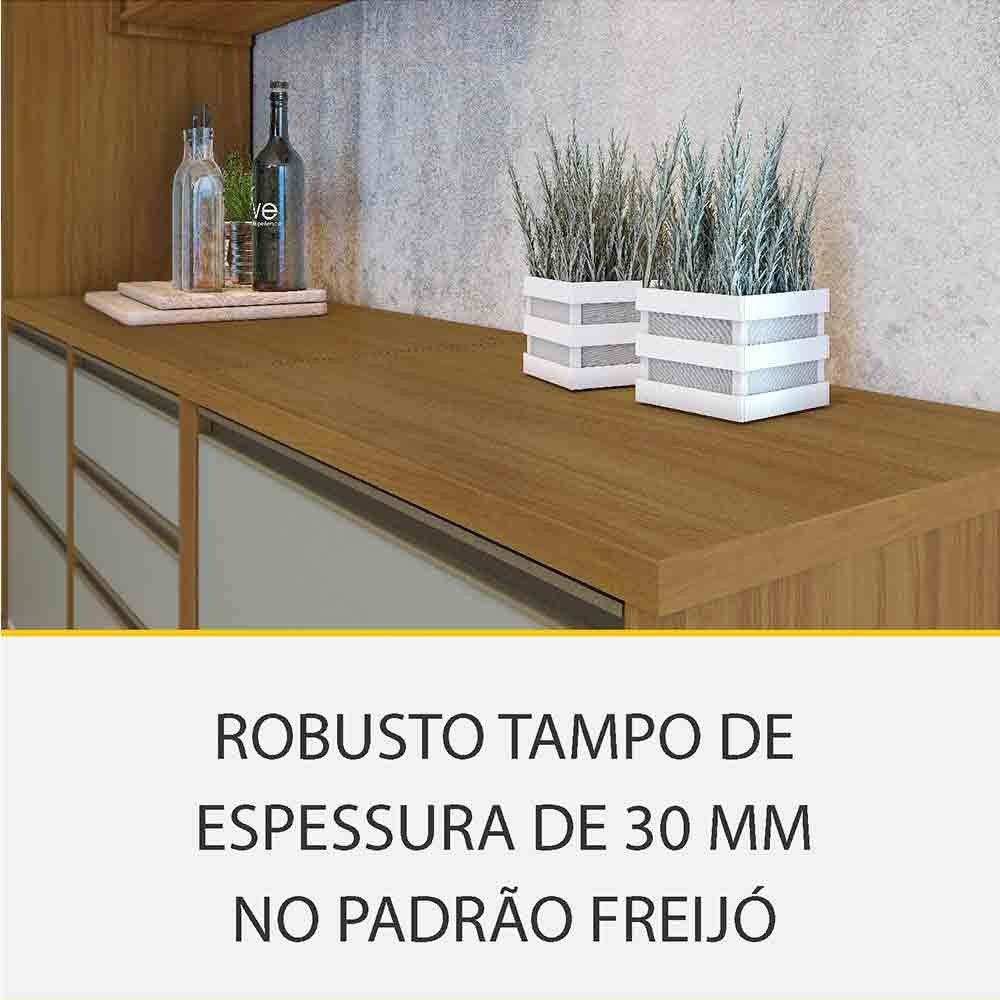 Cozinha 06 Pçs Ripado Nesher Baronesa Gourmet 100% Mdf - 7