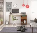 Ver imagem 4 de Escrivaninha Alphecca Off White Freijó
