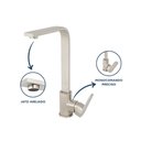 Ver imagem 3 de Torneira Misturador para Cozinha de Mesa Fontana 1/2" Aço Escovado Addra