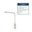 Ver imagem 2 de Torneira Misturador para Cozinha de Mesa Fontana 1/2" Aço Escovado Addra