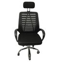 Ver imagem 5 de Cadeira Escritório Giratória Tela Mesh Reclinável Ajustável