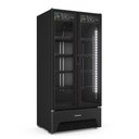 Ver imagem 3 de Refrigerador Expositor Vertical Bebidas Duas Portas Vidro 691L VB70AH All Black 220V - Metalfrio