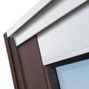 Ver imagem 3 de Veneziana Elite 6 Folhas Moveis 120 x 240 Vidro Reflex Mix Corten Brimak