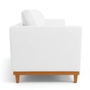 Ver imagem 6 de Sofá 3 Lugares Juliette Corino Branco Base Madeira Castanho