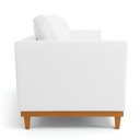 Ver imagem 6 de Sofá 03 Lugares Juliette Corino Branco Base Madeira Castanho