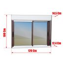 Ver imagem 6 de Janela Elite 2 Folhas Moveis com Persiana Integrada 100 X 120 Vidro Reflex