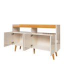 Ver imagem 4 de Buffet Aparador Intense 4 Portas 2 Nichos Retrô Balcão Sala e Escritório Cantinho do Café - Off/nature