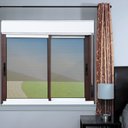 Ver imagem 1 de Janela Elite 2 Folhas Moveis com Persiana Integrada 120 X 120 Vidro Reflex