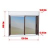 Janela Elite 2 Folhas Moveis com Persiana Integrada 140 X 120 Vidro Reflex - 6