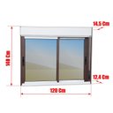 Ver imagem 6 de Janela Elite 2 Folhas Moveis com Persiana Integrada 140 X 120 Vidro Reflex