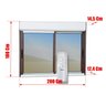 Janela Elite 2 Folhas Moveis com Persiana Integrada Correr com Motor e Controle Remoto 100 X 200 Vid - 6