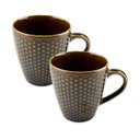 Ver imagem 2 de Jogo de 2 Canecas Puntato Fine em Cerâmica 345ml - Lhermitage