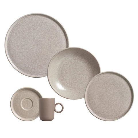 Aparelho de Jantar 20 Peças Basic Sandy (para 4 Pessoas) Porto Brasil