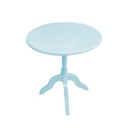 Mesa Lateral de Apoio Clássica Beatriz HOUSE MÓVEIS:azul bebe - 1