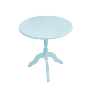Mesa Lateral de Apoio Clássica Beatriz HOUSE MÓVEIS:azul bebe