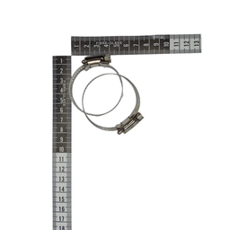 Kit 2 Un Abraçadeira Regulagem 27mm até 51mm Rosca 2,7 À 5cm Metal 12mm Espessura Aço para Mangueira - 7