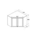 Ver imagem 2 de Armario de Cozinha de Canto Modular 75cm Ditália
