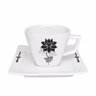 Kit 6 Xícaras Cafézinho Lotus Oxford® Porcelana 75ml - 1