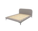 Ver imagem 3 de Cama Casal com Cabeceira Estofada Sun Cinza