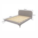 Ver imagem 4 de Cama Casal com Cabeceira Estofada Sun Cinza