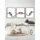 Ver imagem 1 de Kit 3 Quadros Decorativos Infantil Carros No2