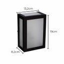 Ver imagem 2 de Arandela Alumino Externa 5 Vidros Preto + Led A60 12w Br. Quente St2777