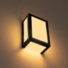 Arandela Alumino Externa 5 Vidros Preto + Led A60 12w Br. Quente St2777 - 5